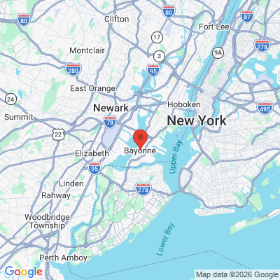 Map to  office in Bayonne, NJ
