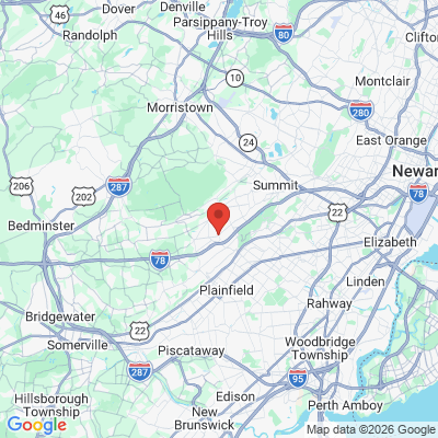 Map to  office in Berkeley Heights, NJ
