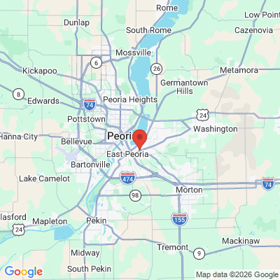 Map to  office in East Peoria, IL