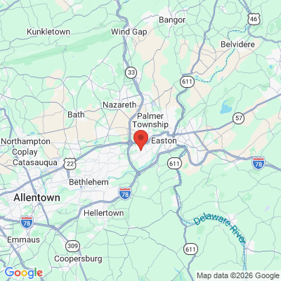 Map to  office in Easton, PA