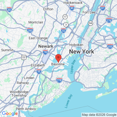 Map to  office in Bayonne, NJ