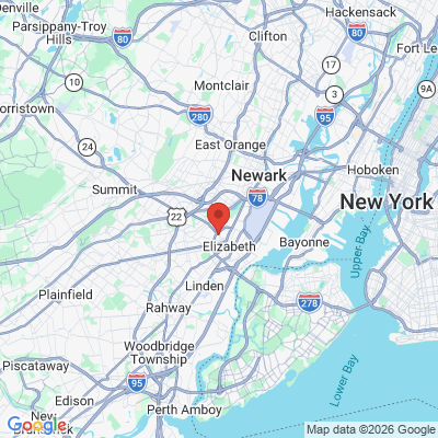 Map to  office in Elizabeth, NJ