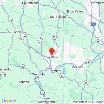 Map to  office in Calcutta, OH