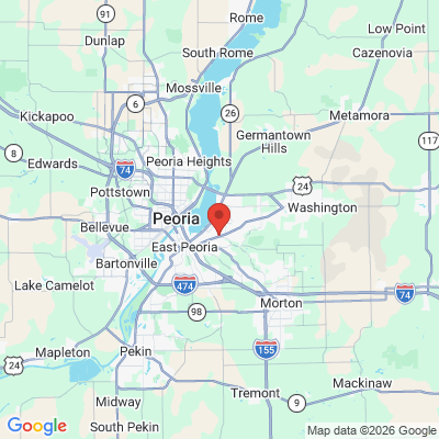 Map to  office in East Peoria, IL