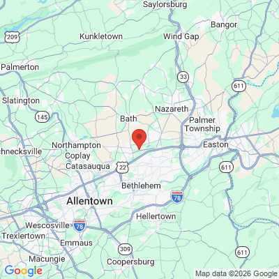 Map to  office in Bethlehem, PA