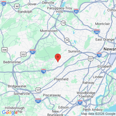 Map to  office in Berkeley Heights, NJ