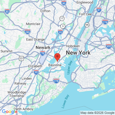 Map to  office in Bayonne, NJ