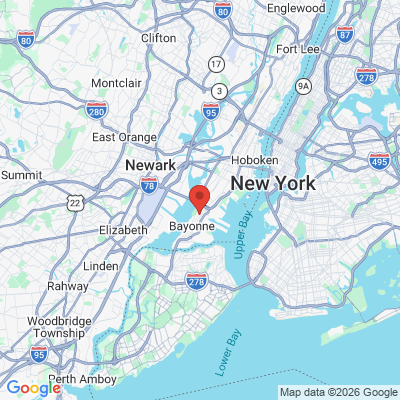Map to  office in Bayonne, NJ