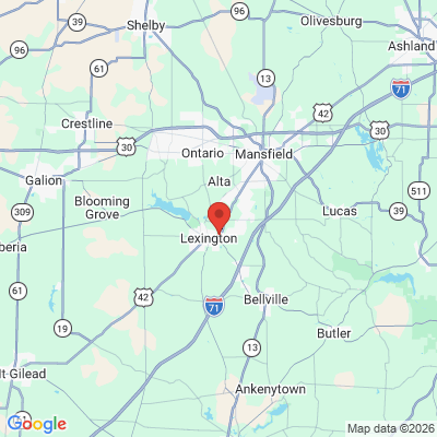 Map to  office in Lexington, OH