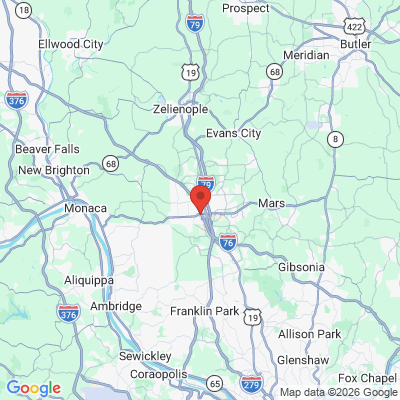Map to  office in Cranberry Township, PA