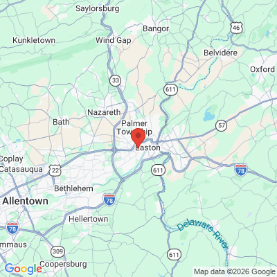Map to  office in Easton, PA
