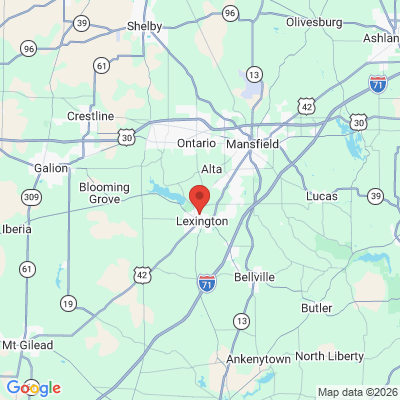 Map to  office in Mansfield, OH