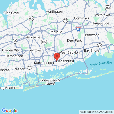 Map to  office in Amityville, NY