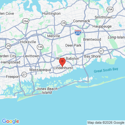 Map to  office in Lindenhurst, NY