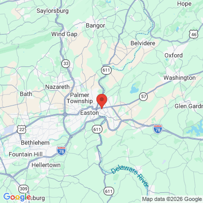 Map to  office in Phillipsburg, NJ