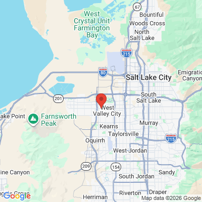 Map to  office in West Valley City, UT