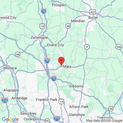 Map to  office in Mars, PA