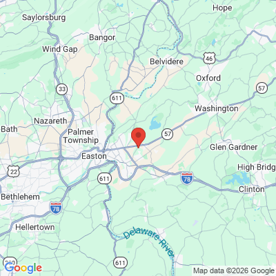 Map to  office in Phillipsburg, NJ