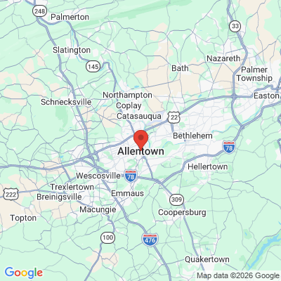 Map to  office in Allentown, PA