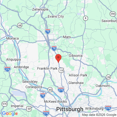 Map to  office in Wexford, PA