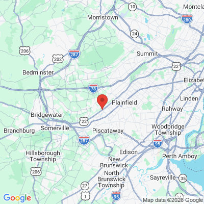 Map to  office in Bridgewater Greenbrook Dental