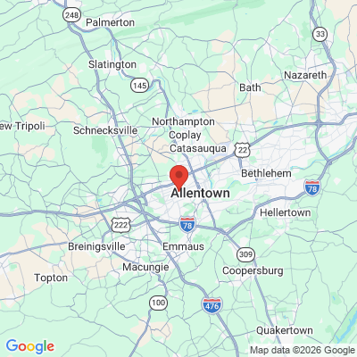 Map to  office in Allentown, PA