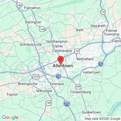 Map to  office in Allentown, PA