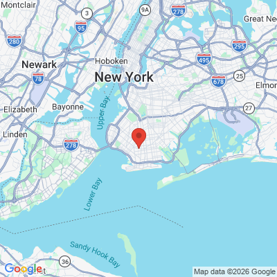 Map to  office in Brooklyn, NY