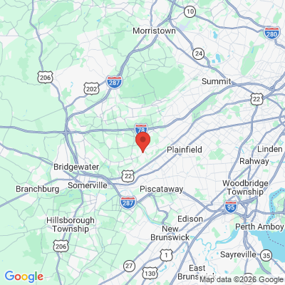Map to  office in Warren, NJ