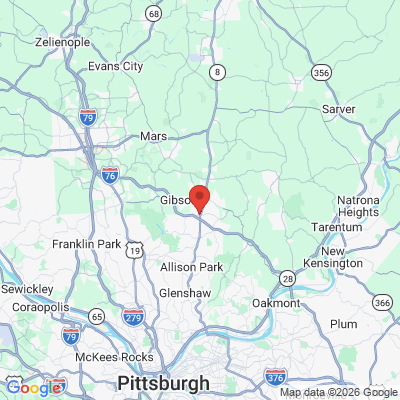 Map to  office in Gibsonia, PA