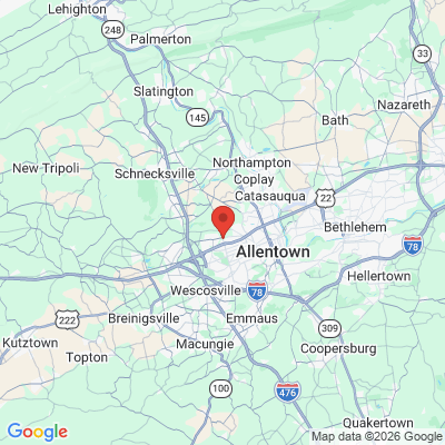 Map to  office in Allentown, PA