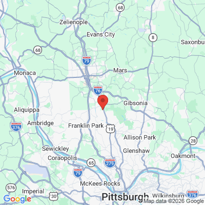 Map to  office in Wexford, PA