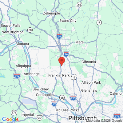 Map to  office in Wexford, PA
