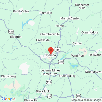 Map to  office in Indiana, PA