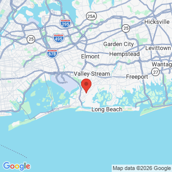 Map to Bergan Dental Care office in Cedarhurst, NY