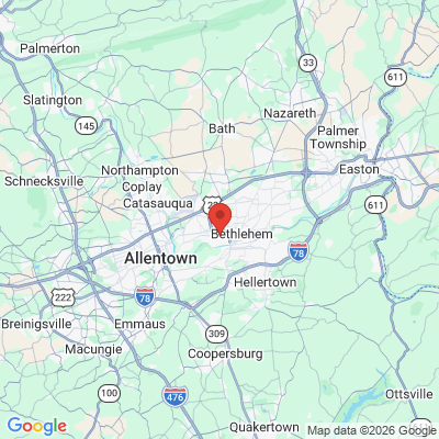 Map to  office in Bethlehem, PA