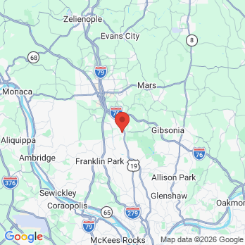 Map to Alexandra S. George DDS office in Pine Township, PA