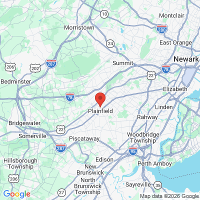 Map to  office in Plainfield, NJ