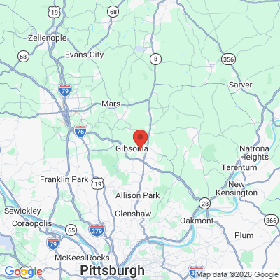 Map to  office in Gibsonia, PA