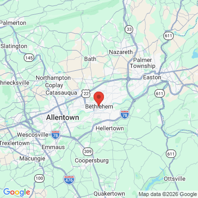 Map to  office in Bethlehem, PA