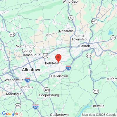 Map to  office in Freemansburg, PA