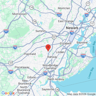 Map to Gary I. Borker, DMD LLC office in Clark, NJ