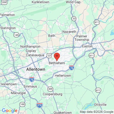 Map to  office in Bethlehem, PA