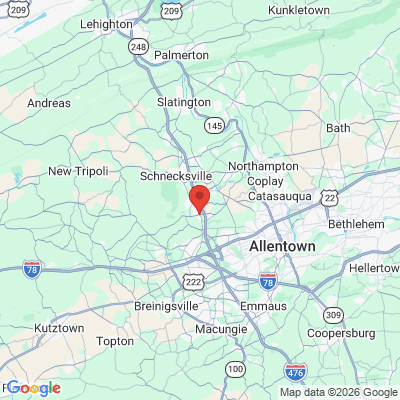 Map to  office in Orefield, PA