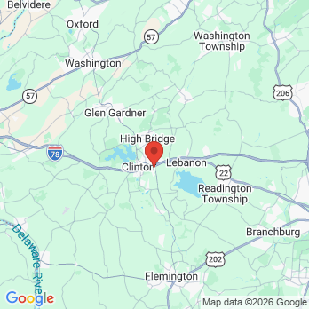 Map to Carson Ferris-Zeolla, DMD & Victoria Uryniak, DDS office in Clinton, NJ