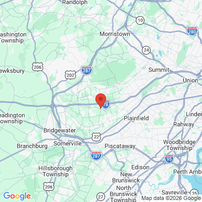 Map to  office in Warren, NJ