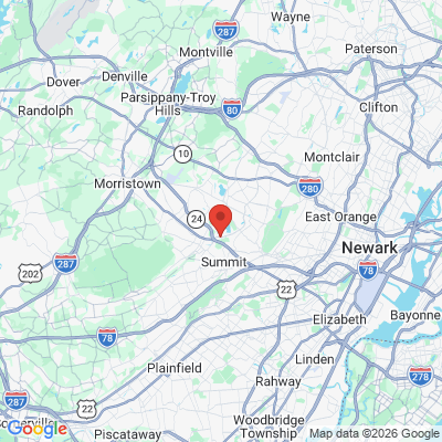 Map to  office in Summit, NJ