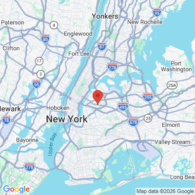 Map to  office in Sunnyside, NY
