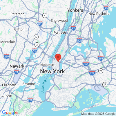 Map to Alexandra Simpson DDS PC office in Manhattan, NY