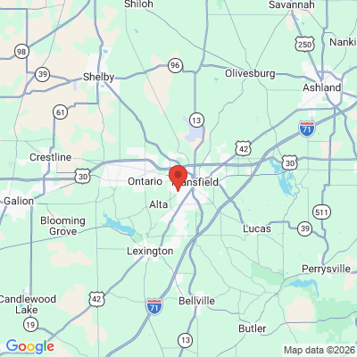Map to  office in Mansfield, OH